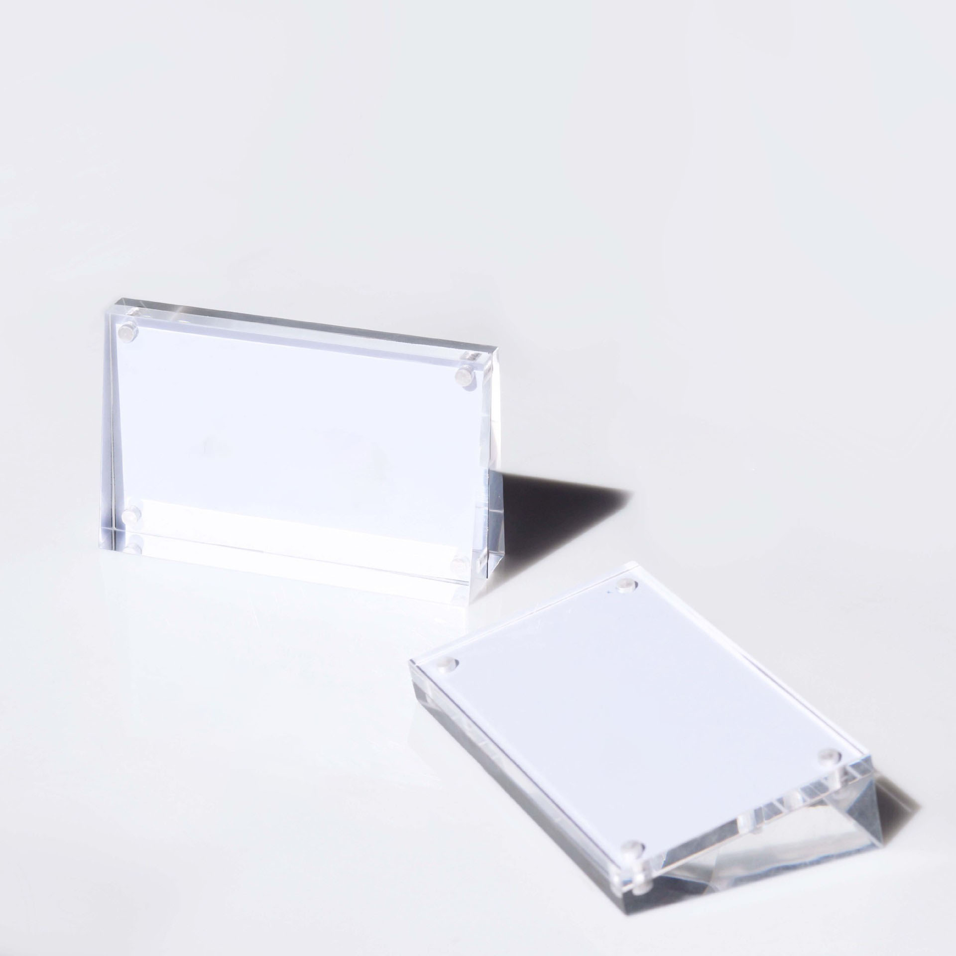 Transparent Acrylic Card Block Holder